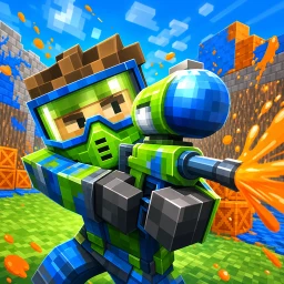 Ícone de Blocky Gun Paintball